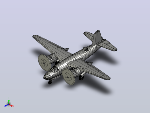 martin-b-26-marauder飞机正等轴测缩略图