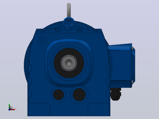 R97底脚轴伸式安装斜齿轮减速机R97-YVB22-4P-180L-M1-0°前视缩略图