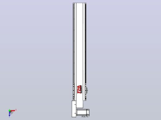 皮带直线轴半封闭可选导轨TPA-HNB-120D-110-L650-ML-C-P40-N3俯视缩略图