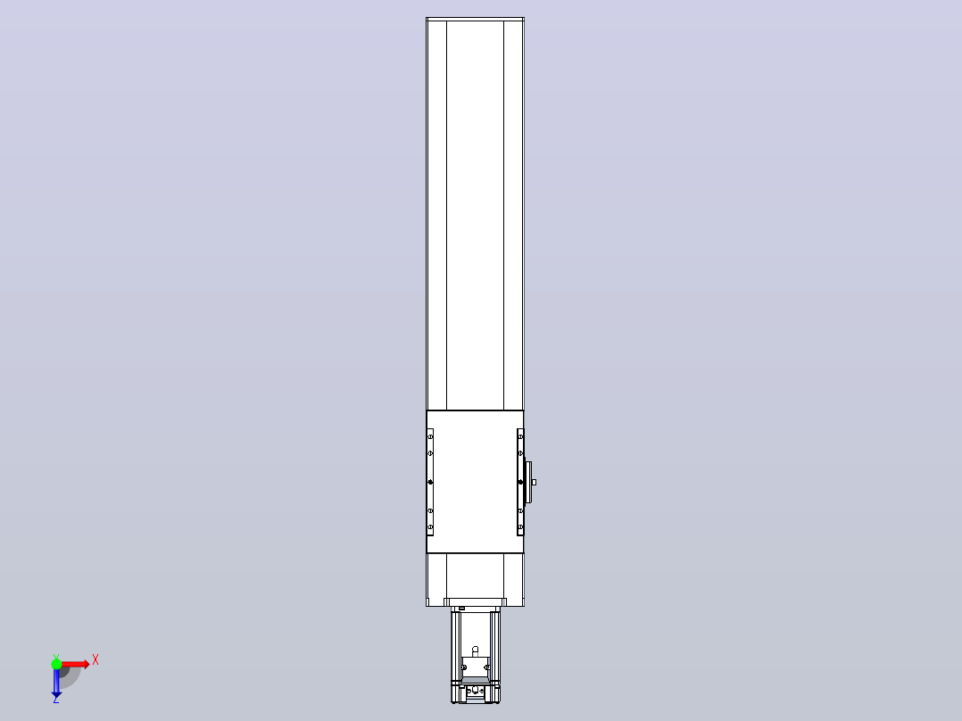 滚珠丝杠直线轴带导轨全封闭TPA-HCR-120D-1610C-L450-M-C-P40-N3俯视图