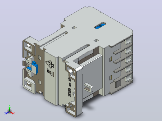 NC8-06M_Z~12M_Z交流接触器三维模型202403