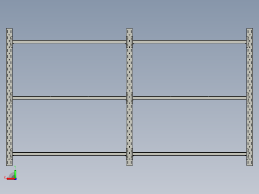 工业存储架13.0英尺x7.25英尺x3.0英尺后视缩略图