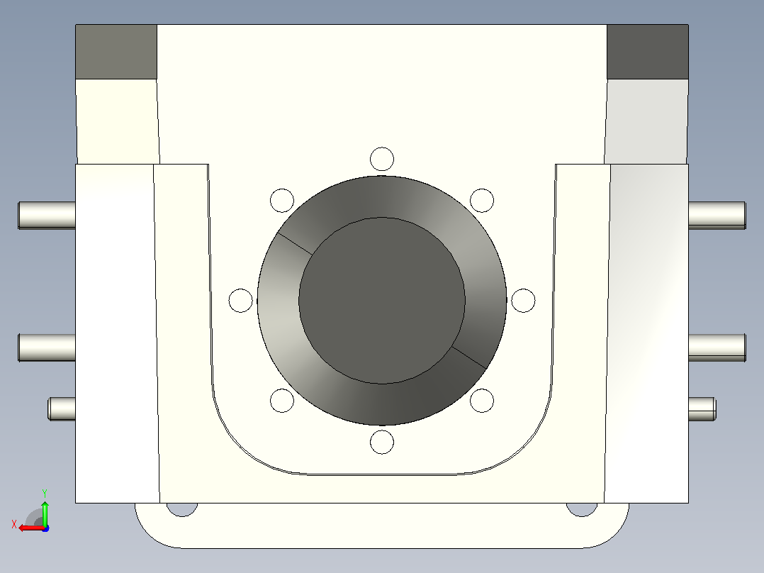 MK1MT-100GF-W320-C1齿形带中间双驱动后视图