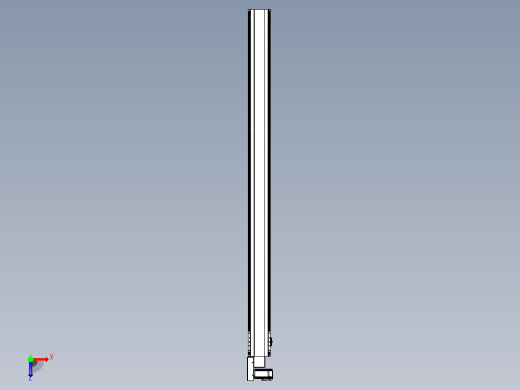 皮带直线轴半封闭可选导轨TPA-HNB-140D-120-L1950-ML-C-P40-N3俯视缩略图