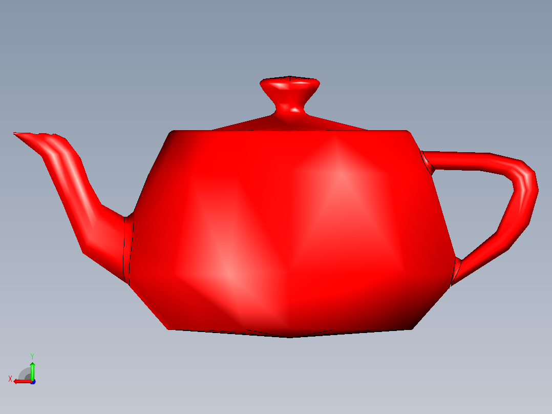 茶壶后视图