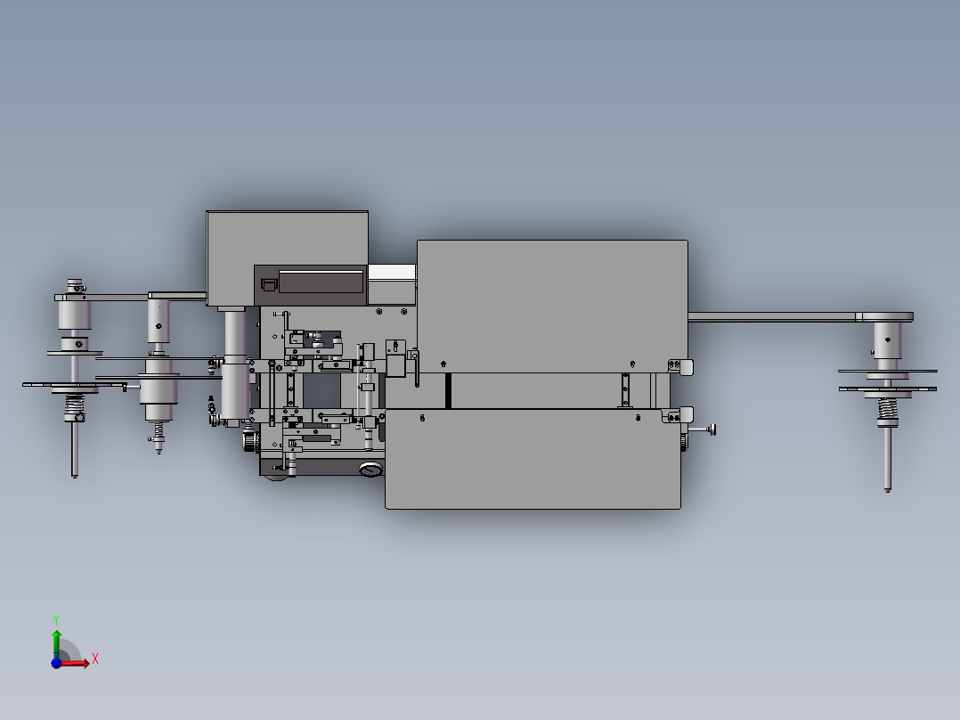 SMT编带机半自动编带包装机 3D模型素材文件前视图