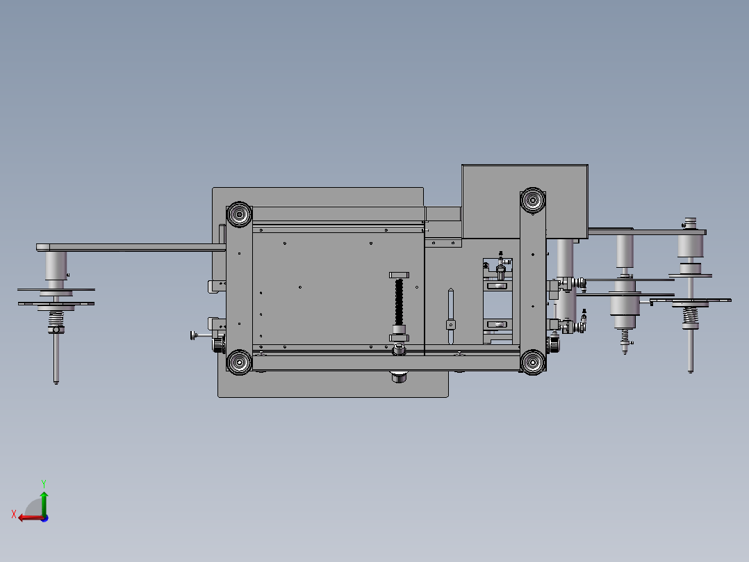 SMT编带机半自动编带包装机 3D模型素材文件后视图