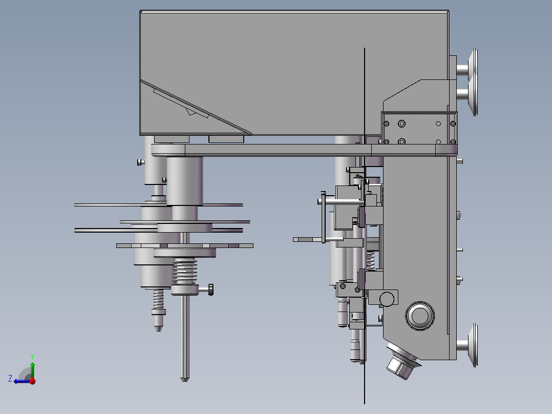 SMT编带机半自动编带包装机 3D模型素材文件右视图