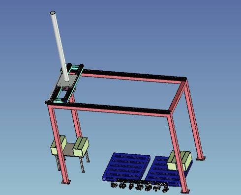 物流堆垛机3D模型缩略图