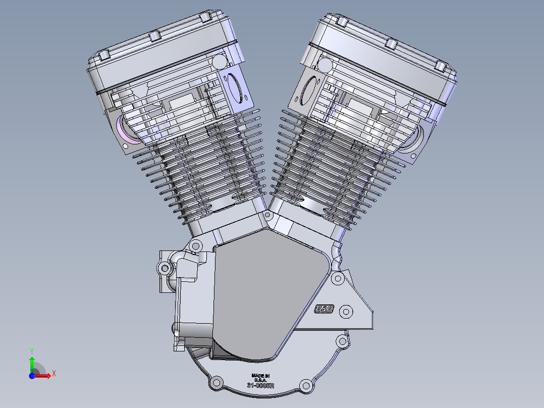 在电机哈雷风格EVO96前视图