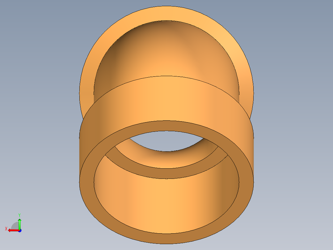 铅管品制造的零部件设计图纸后视图