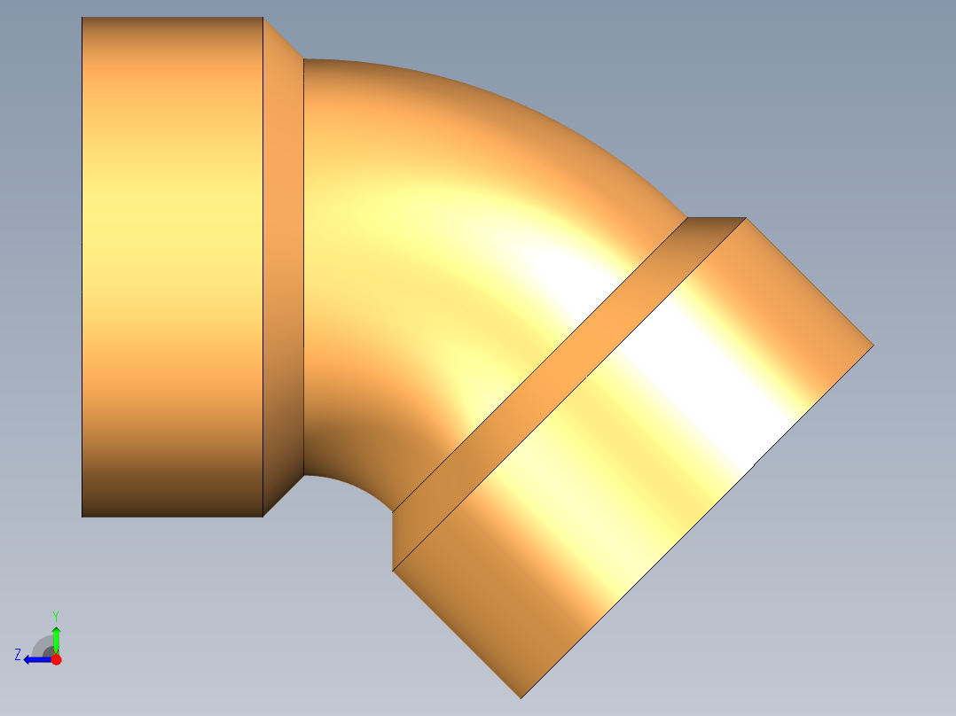铅管品制造的零部件设计图纸右视图