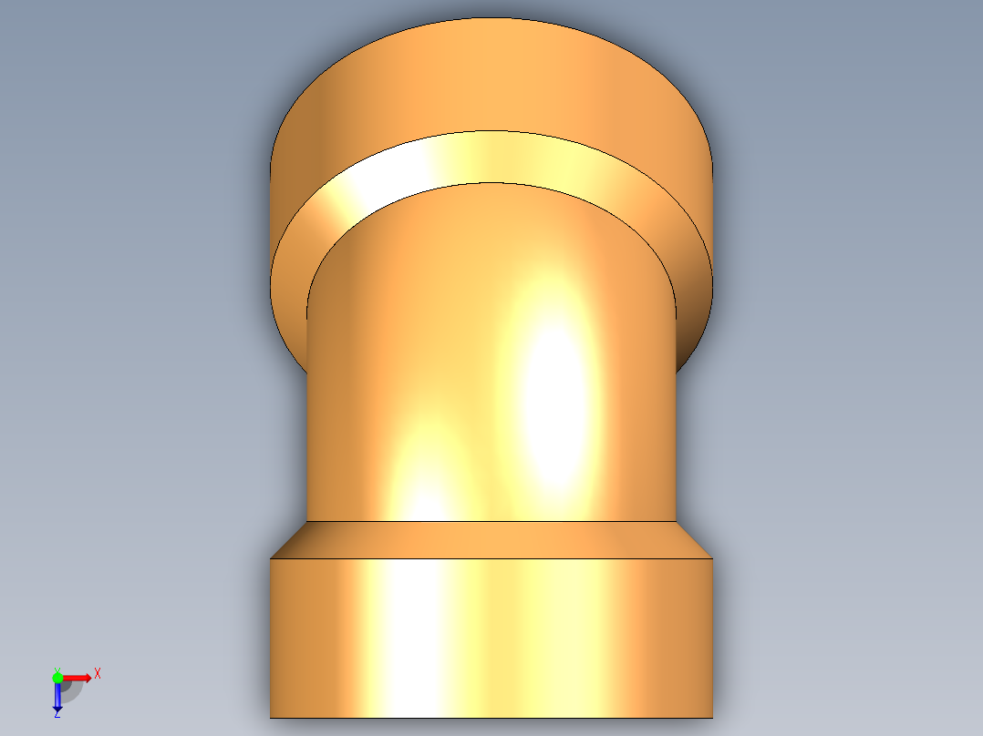 铅管品制造的零部件设计图纸俯视图