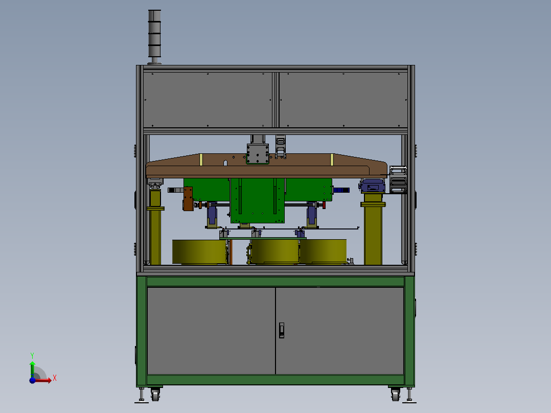 ZDH-ZUZ-010 空调导风板压轴套机前视图