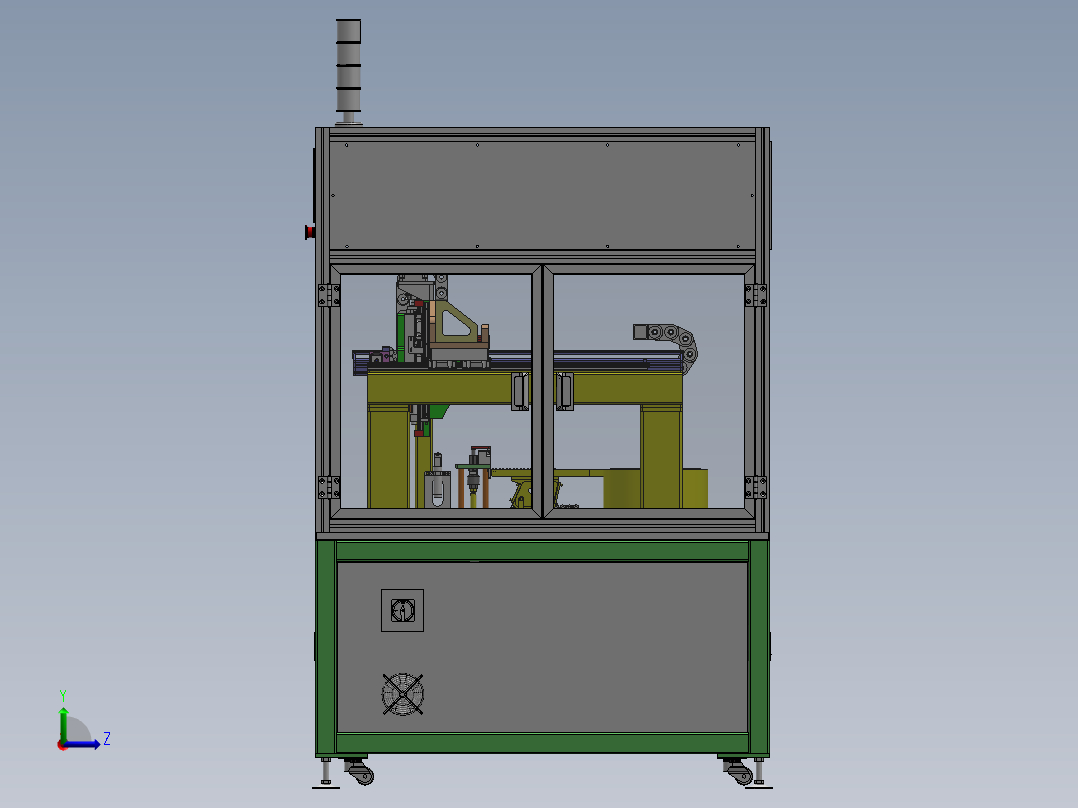 ZDH-ZUZ-010 空调导风板压轴套机左视图