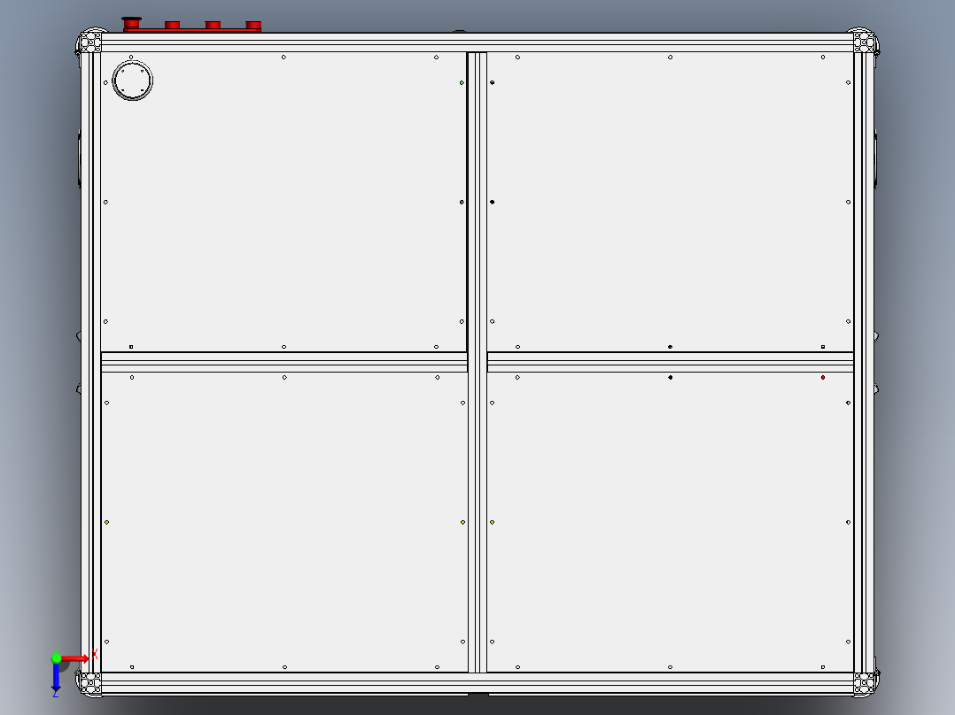 ZDH-ZUZ-010 空调导风板压轴套机俯视图