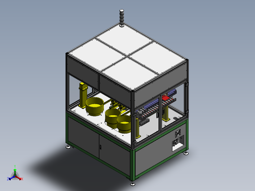 ZDH-ZUZ-010 空调导风板压轴套机正等轴测图