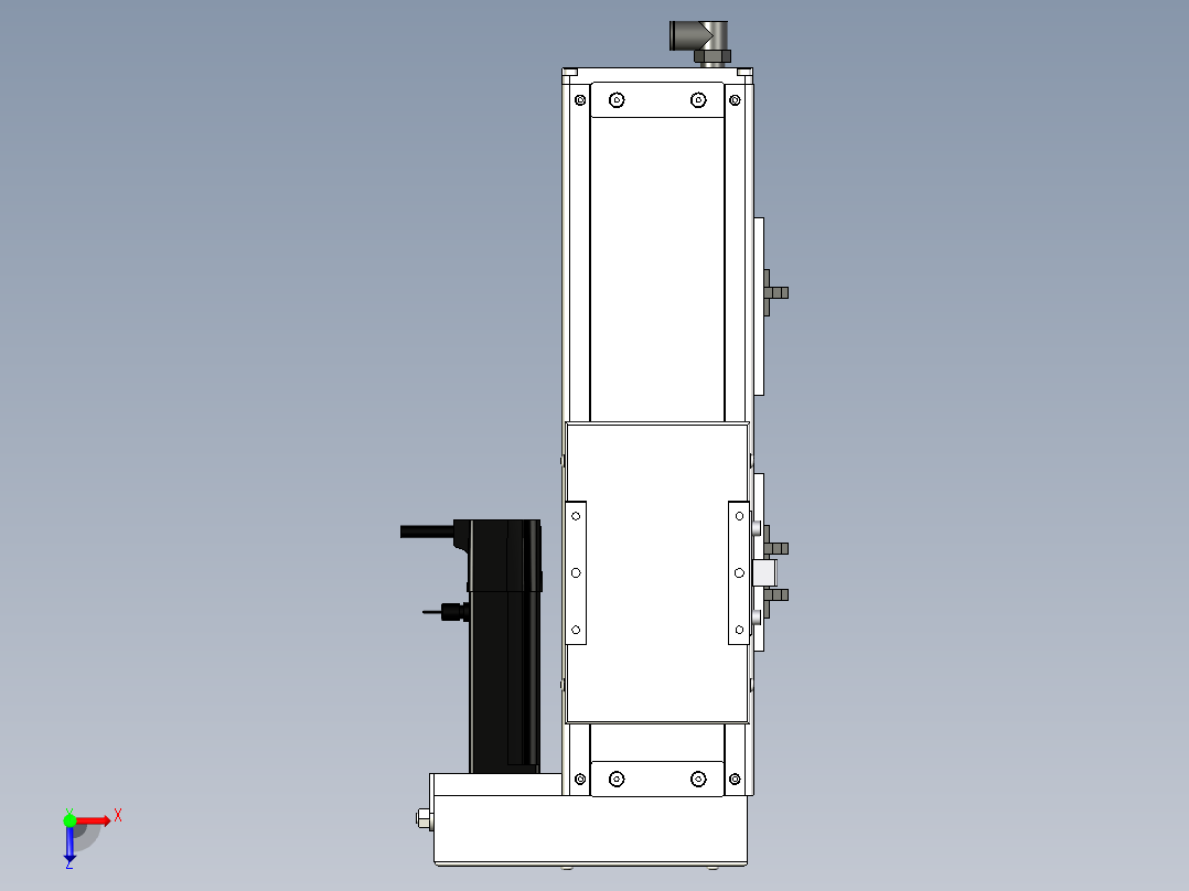 Toyo东佑达直线模组-ECH10-150-BR-100W+煞車俯视图