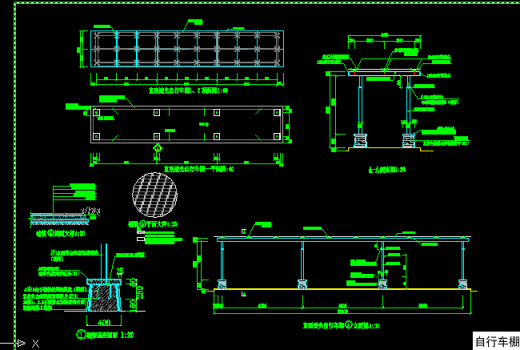 b1900 门头钢结构铝板玻璃雨棚雨篷地下车缩略图