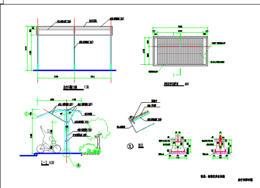 b1900 门头钢结构铝板玻璃雨棚雨篷地下车缩略图