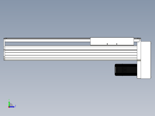 Toyo东佑达直线模组-ETH22-400-BM-400W左视缩略图