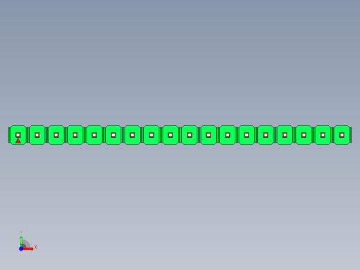 彩色公头100mil（2.54mm）系列-DS1021_green_1x18p_100mil_Type19_rev1.0前视缩略图