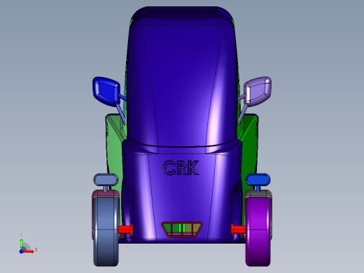 两座微型电动轿车前视缩略图