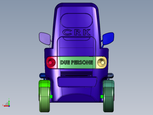 两座微型电动轿车后视缩略图