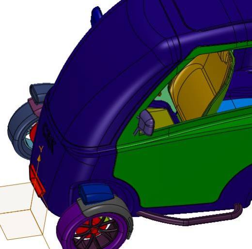 两座微型电动轿车缩略图