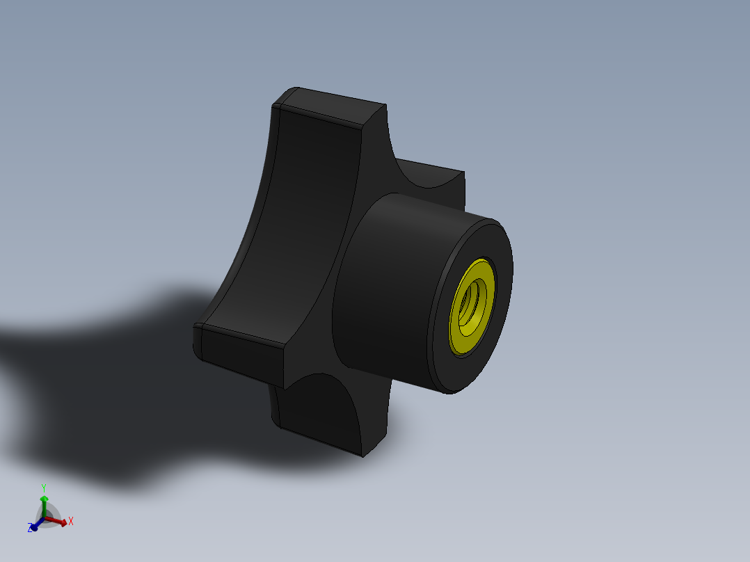 塑料旋钮-Plastic Hand Knob 285-303.SLDPRT