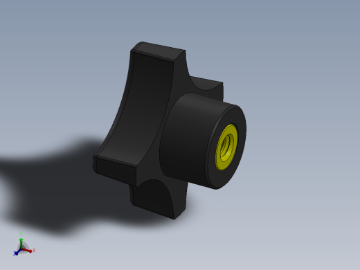 塑料旋钮-Plastic Hand Knob 285-303.SLDPRT