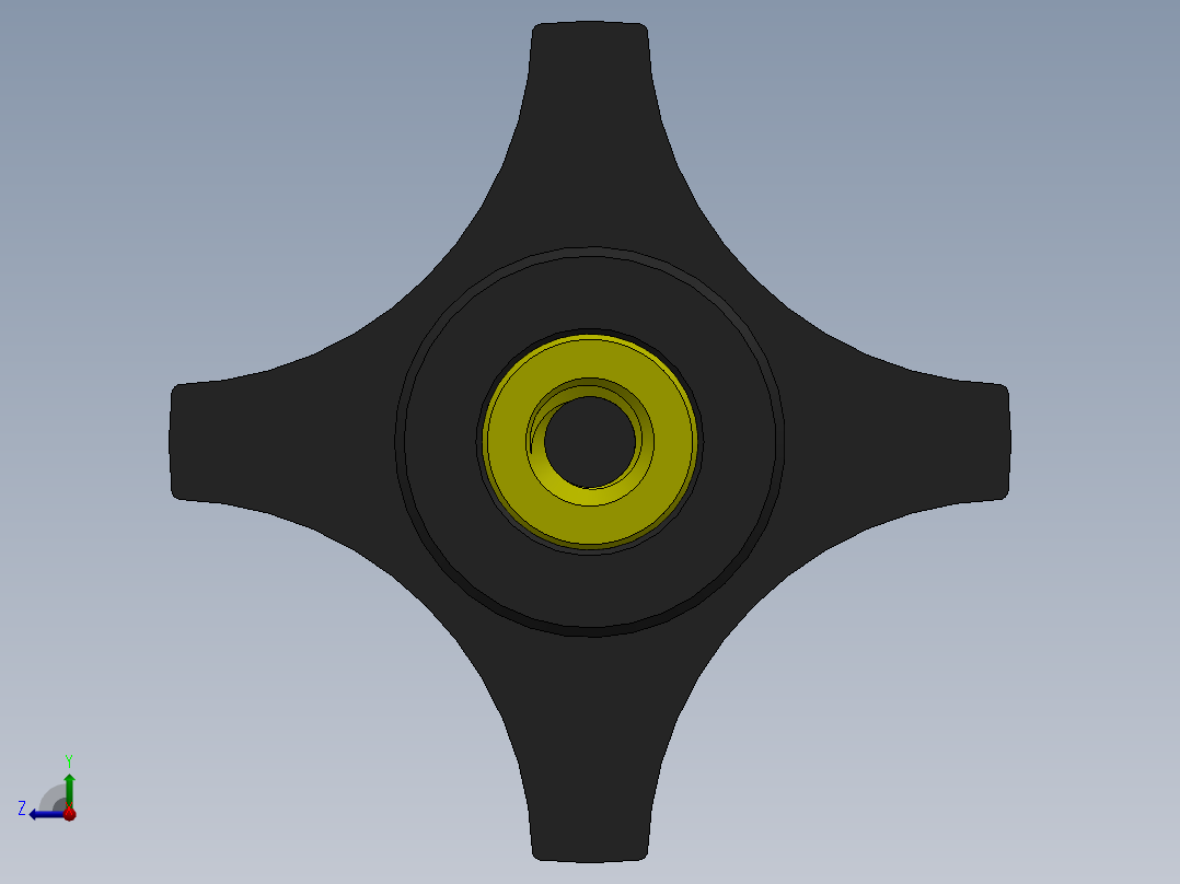 塑料旋钮-Plastic Hand Knob 285-303.SLDPRT右视图