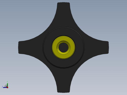 塑料旋钮-Plastic Hand Knob 285-303.SLDPRT右视缩略图