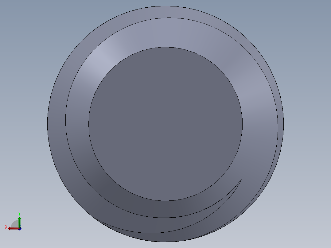 UNC 平头紧定螺钉-UNC SET SCREW 0.375 x0.500.SLDPRT后视图