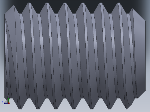 UNC 平头紧定螺钉-UNC SET SCREW 0.375 x0.500.SLDPRT右视缩略图