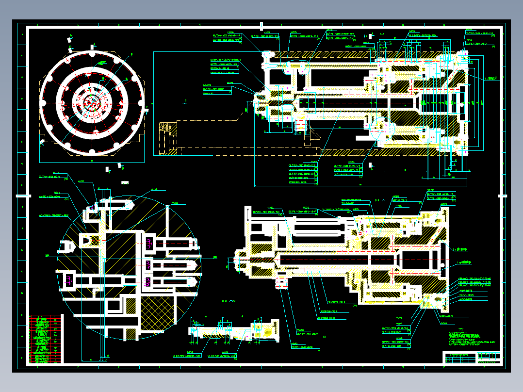 内藏式车铣加工中心YB轴的设计