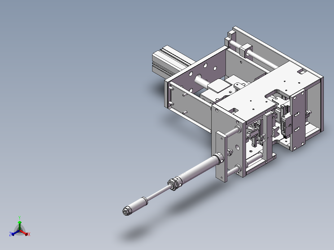 扭线剥线设备正等轴测图