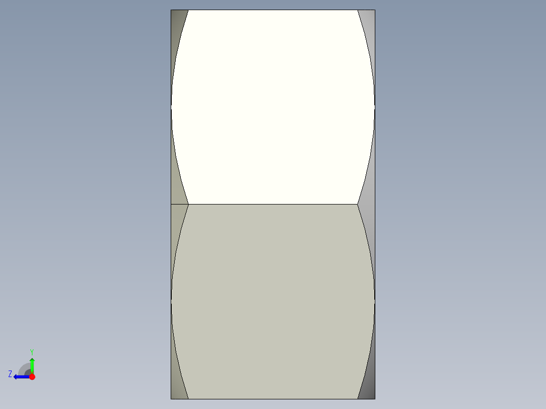 DIN 934 螺母-M42 Nut.STEP右视图