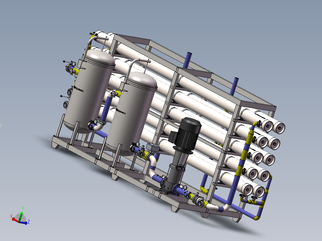 水处理设备65吨RO主机