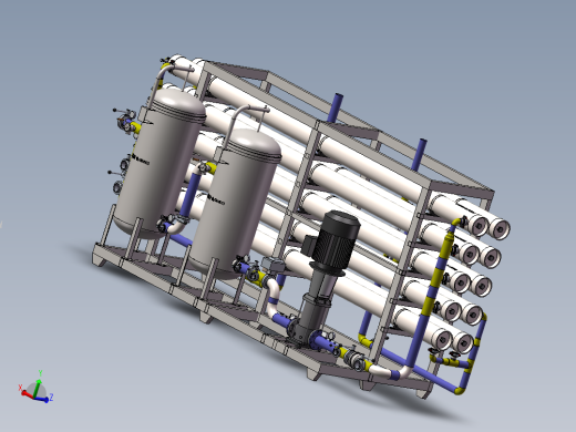 水处理设备65吨RO主机