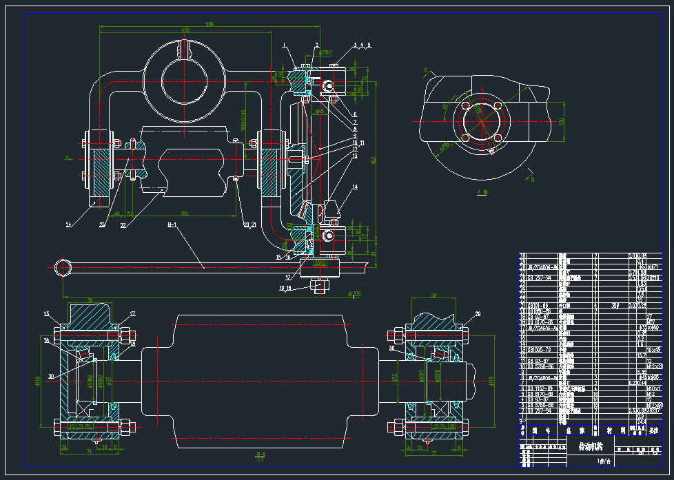 一种传动机构的CAD图纸