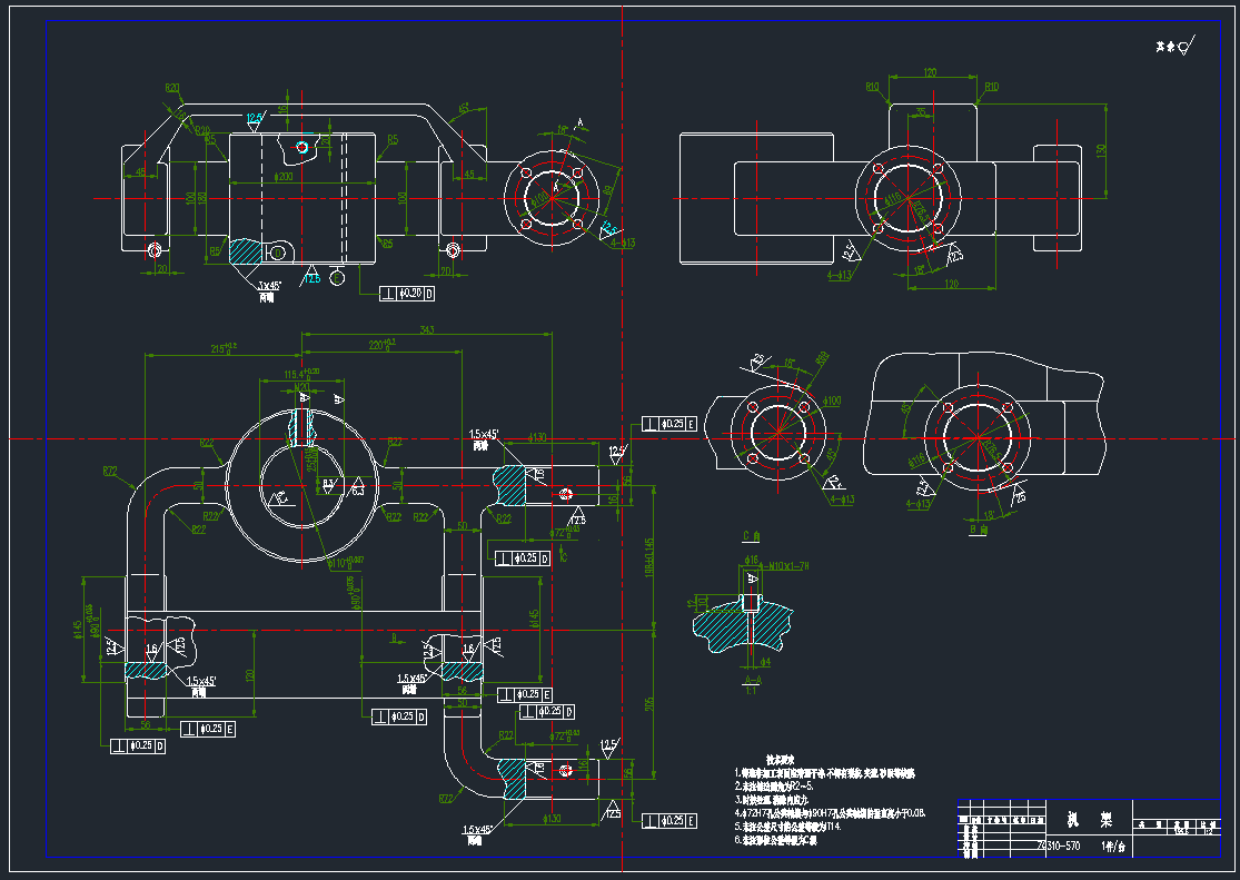 一种传动机构的CAD图纸