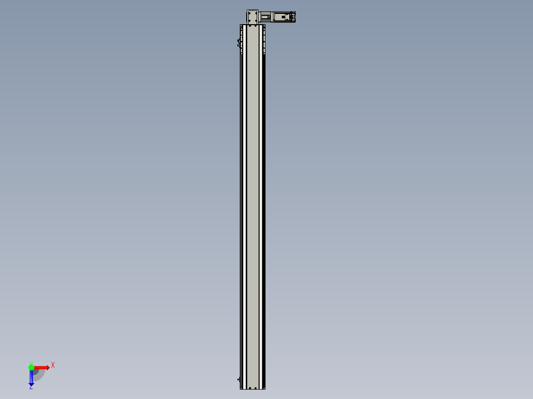 东锦同步带传动-直线滑台模组DH135B-L125-S1700-BL-P400W-C3俯视图