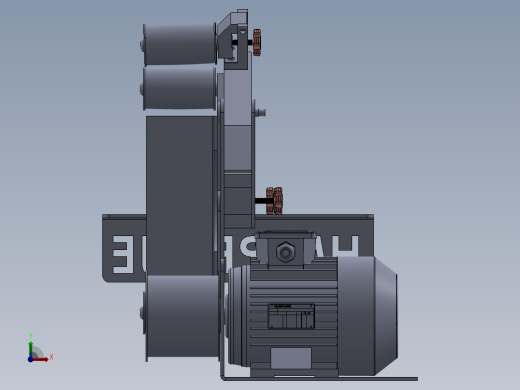 带式砂光机设计 (1500 x 100)前视缩略图