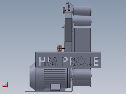 带式砂光机设计 (1500 x 100)后视缩略图