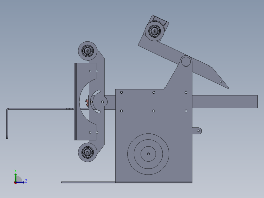 带式砂光机设计 (1500 x 100)左视缩略图