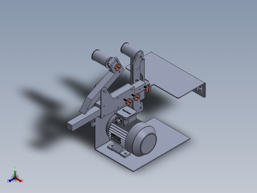 带式砂光机设计 (1500 x 100)正等轴测缩略图