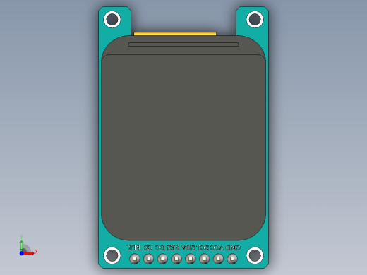 1.69 彩色 TFT 显示模块 高清 IPS LCD LED 屏幕 240X280 SPI 接口 ST7789 控制器前视缩略图