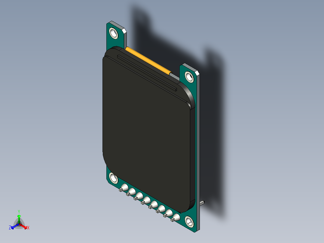1.69 彩色 TFT 显示模块 高清 IPS LCD LED 屏幕 240X280 SPI 接口 ST7789 控制器正等轴测图