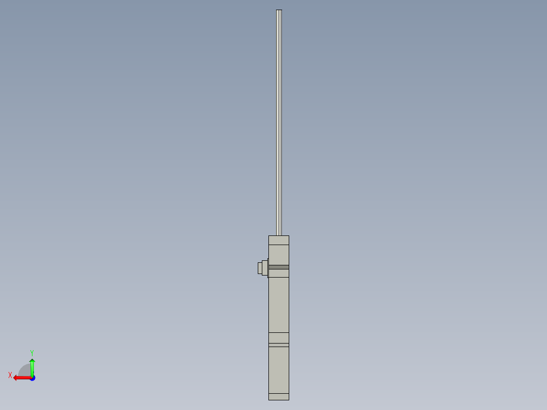 基恩士FS-V22_kc图纸模型后视图